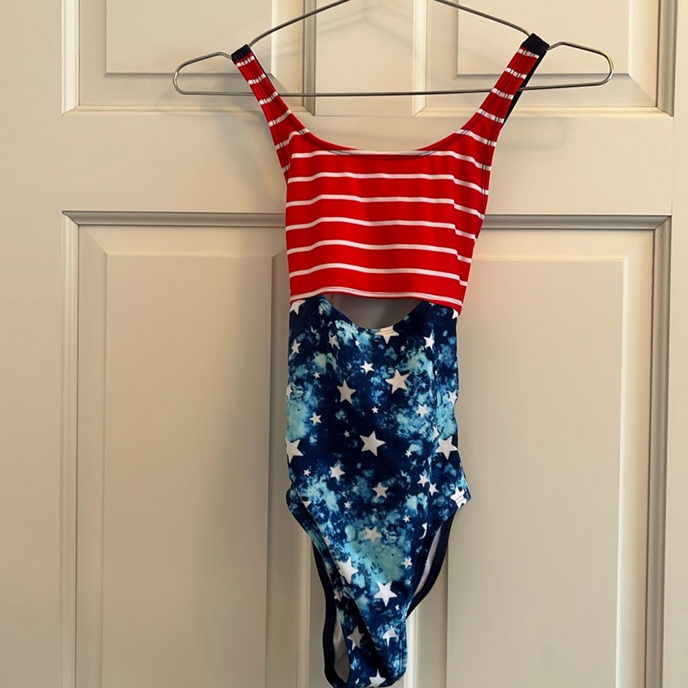 One piece Red/White/Blue Swimsuit